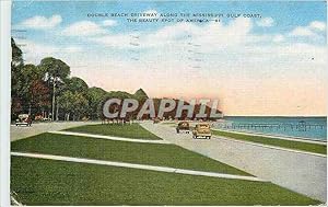 Carte Postale Moderne Double Beach Driveway Along the Mississippi Gulf Coast The beauty spot of A...