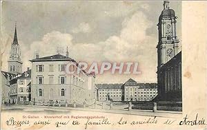 Carte Postale Ancienne St Gallen Klosterhof mit Regierungsgebaude