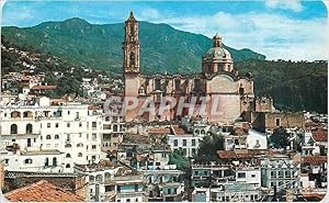 Seller image for Carte Postale Moderne Mexico The Santa Prisca Church dominantes the XVIIIth Century style town of Taxco Guerrero for sale by CPAPHIL