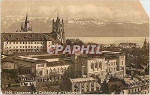 Carte Postale Ancienne Lausanne La Cathédrale et l Universite