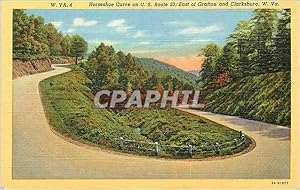 Carte Postale Moderne Horeshoe Curve on U S Route 50 East of Grafton and Clarksburg