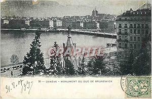 Carte Postale Ancienne Geneve Monument du Duc de Brunswick