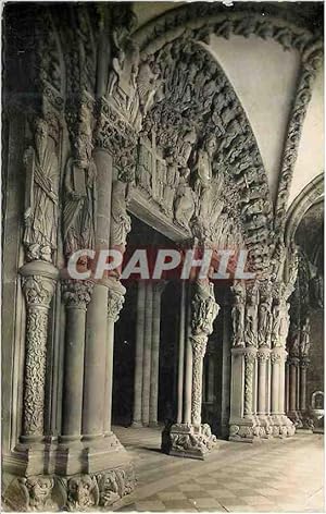 Seller image for Carte Postale Ancienne Santiago de Compostela Catedral Portico de la Gloria Perspectiva gnral Cathdrale Portique de la Gloire Perspectiv for sale by CPAPHIL