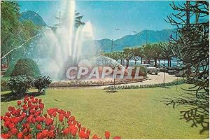 Immagine del venditore per Carte Postale Moderne Lugano Plazza Manzoni La fontana venduto da CPAPHIL