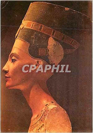 Imagen del vendedor de Carte Postale Moderne Pointed limestone bust of Queen Nefertiti a la venta por CPAPHIL