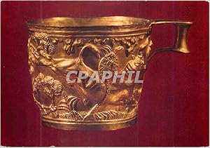 Carte Postale Moderne Athens National Arch Museum Gold cup from Vaphio masterpiece of the Cretomy...