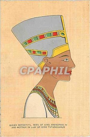 Imagen del vendedor de Carte Postale Moderne Queen Nefertiti Wife of King Amenophis iv and mother in law of King Tutankhamun La Reine Nefertiti a la venta por CPAPHIL