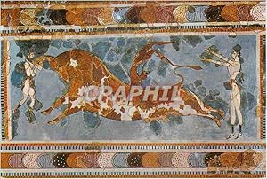 Bild des Verkufers fr Carte Postale Moderne Heraklion Museum Toreador Fresco From Knossos zum Verkauf von CPAPHIL