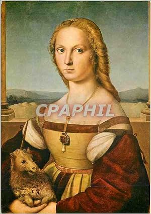 Image du vendeur pour Carte Postale Moderne Roma galleria borghese portrait de jeune femme avec l'unicorne mis en vente par CPAPHIL