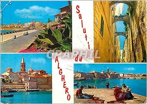 Carte Postale Moderne Saluti da Alghero