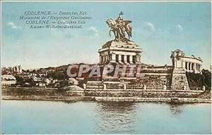 Carte Postale Ancienne Coblence Deutsches Ek Monument de l Empereur Guillaume