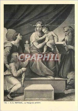 Carte Postale Moderne R S Raphael La Vierge au poisson