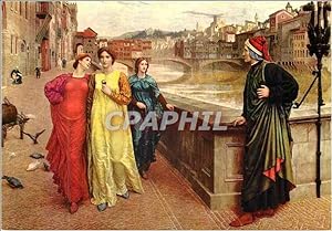Seller image for Carte Postale Moderne Firenze rencontre de dante avec beatrice henry holliday walket art gallery liverpoo angleterre) for sale by CPAPHIL