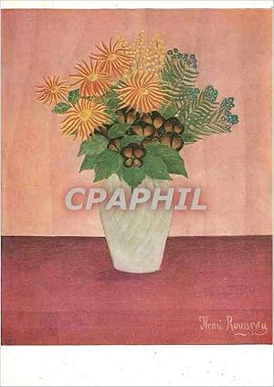 Bild des Verkufers fr Carte Postale Moderne Henri Rousseau Flowers zum Verkauf von CPAPHIL