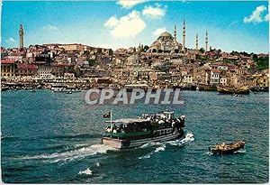 Image du vendeur pour Carte Postale Moderne Istanbul Turkey La Corne d'or et la Mosquee de Soliman le Magnifique mis en vente par CPAPHIL