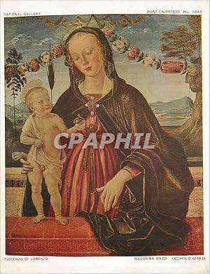Image du vendeur pour Carte Postale Moderne National Gallery London Fiorenzo Di Lorenzo Madonna and Child mis en vente par CPAPHIL