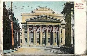 Carte Postale Ancienne Montreal Bank of Montreal