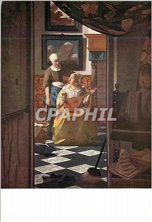 Seller image for Carte Postale Moderne Rijksmuseum Amsterdam Johannes Vermeer The letter for sale by CPAPHIL