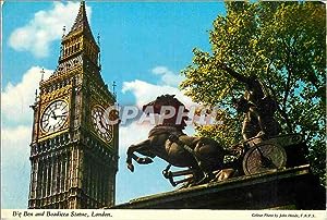 Seller image for Carte Postale Moderne Big Ben and Boadicea Statue London for sale by CPAPHIL