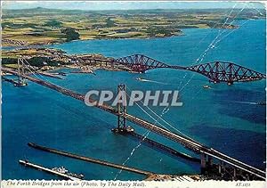 Carte Postale Moderne The Forth Bridges from the air