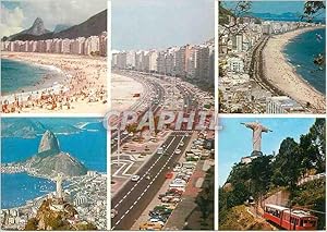 Seller image for Carte Postale Moderne Brasil Turistico Rio de Janeiro A Cidade Maravilhosa cercada de montanhas e do mar for sale by CPAPHIL