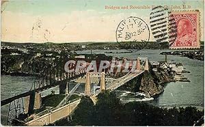 Carte Postale Ancienne Bridges and Reversible St John