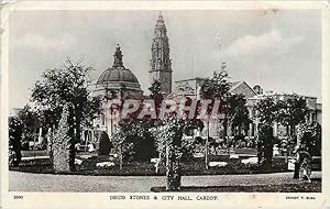 Carte Postale Ancienne Druid Stones & City Hall Cardiff