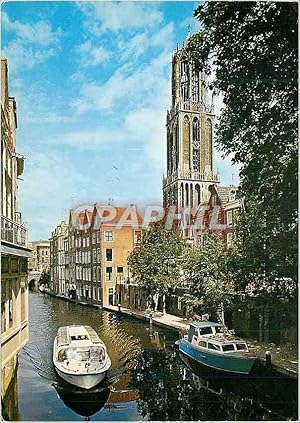 Carte Postale Moderne Utrecht Holland Oude Gracht