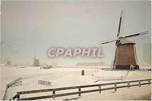 Carte Postale Moderne Schermerhorn Holland Moulin a vent