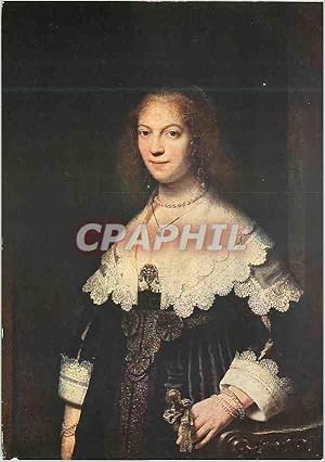 Image du vendeur pour Carte Postale Moderne Rijksmuseum Amsterdam Rembrandt van Rijn Portrait of a young lady mis en vente par CPAPHIL