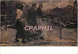 Carte Postale Moderne G H Breitner three woman on a bridge Collection Stedelijk Museum Amsterdam