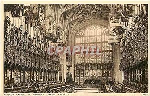 Seller image for Carte Postale Ancienne Windsor castle st george's chapel choir for sale by CPAPHIL