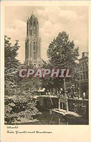 Carte Postale Moderne Utrecht Oude Gracht met Domtoren