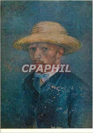 Image du vendeur pour Carte Postale Ancienne Vincent Van Gogh autoportrait au chapeau de paille mis en vente par CPAPHIL