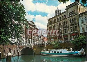 Carte Postale Moderne Utrecht Holland Oudegracht met stadhuis