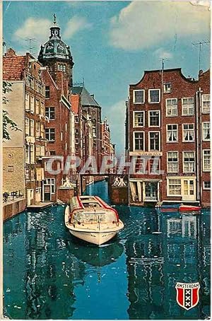 Carte Postale Moderne Amsterdam La petite ecluse