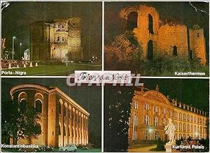 Bild des Verkufers fr Carte Postale Moderne Trier bei nacht zum Verkauf von CPAPHIL
