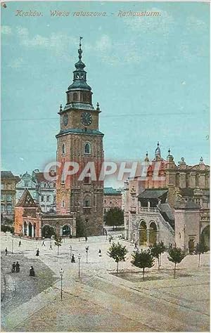 Carte Postale Ancienne Rathausturm Krakow