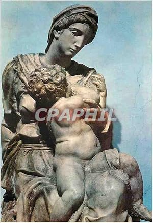 Seller image for Carte Postale Moderne Firenze Cappelle Medicee Michelangelo - La Vergine col Bambino for sale by CPAPHIL
