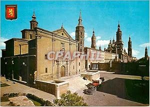 Carte Postale Moderne Zaragoza saint jean des panetes et remple du pillar