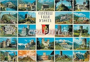 Carte Postale Moderne Castelli della Valle D'Aosta panorama