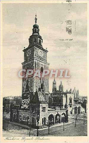 Carte Postale Ancienne Rathausturm Krakow