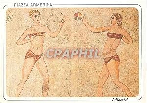 Bild des Verkufers fr Carte Postale Moderne Piazza Armerina Villa Romana del Casale - Le ragazze in bikini zum Verkauf von CPAPHIL