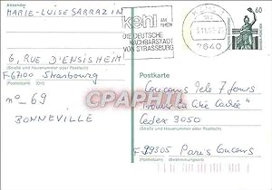 Bild des Verkufers fr Entier Postal F-76100 Strasbourg Marie-Luise Sarrazin zum Verkauf von CPAPHIL