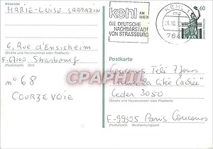 Bild des Verkufers fr Entier Postal F-76100 Strasbourg Marie-Luise Sarrazin zum Verkauf von CPAPHIL