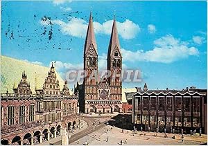 Carte Postale Moderne Bremen rathaus dom und haus der burgerschaft