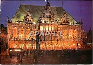 Carte Postale Moderne Bremen freie hansestadt rathaus bei nacht