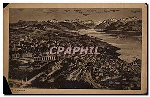 Carte Postale Ancienne Suisse Lausanne