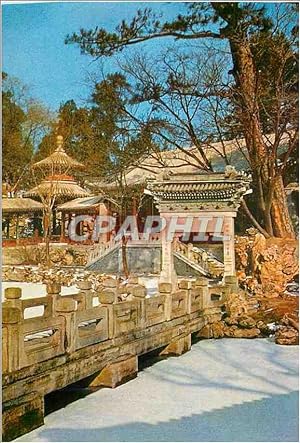 Bild des Verkufers fr Carte Postale Moderne China Winter in the Garden of Harmonious Interests Summer Palace zum Verkauf von CPAPHIL