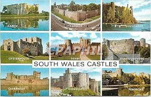 Seller image for Carte Postale Moderne Carew Cardiff Laugharne Oystermouth Tenby Haverfordwest Caerphilly Kidwelly Pembroke South Wales Castles for sale by CPAPHIL